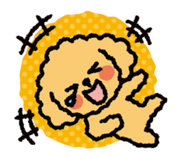 Toy poodle note POP sticker #8928237