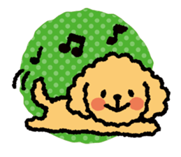 Toy poodle note POP sticker #8928238