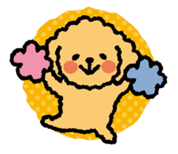 Toy poodle note POP sticker #8928242