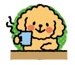 Toy poodle note POP sticker #8928243