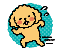 Toy poodle note POP sticker #8928244