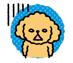 Toy poodle note POP sticker #8928245