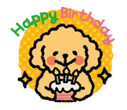 Toy poodle note POP sticker #8928247