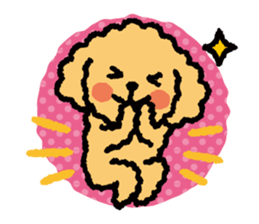 Toy poodle note POP sticker #8928249