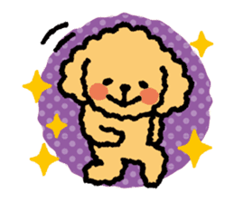 Toy poodle note POP sticker #8928250