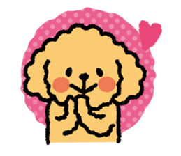 Toy poodle note POP sticker #8928251