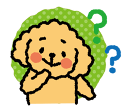 Toy poodle note POP sticker #8928254