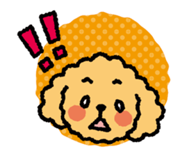 Toy poodle note POP sticker #8928255