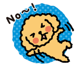 Toy poodle note POP sticker #8928258