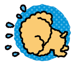 Toy poodle note POP sticker #8928259