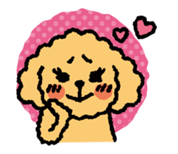 Toy poodle note POP sticker #8928260