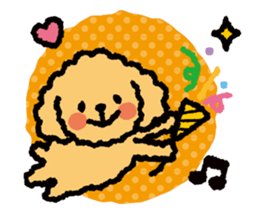 Toy poodle note POP sticker #8928261