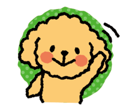 Toy poodle note POP sticker #8928262