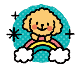 Toy poodle note POP sticker #8928263