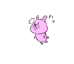 rabbit sticker -japanese- sticker #8928507