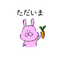 rabbit sticker -japanese- sticker #8928510