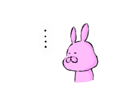 rabbit sticker -japanese- sticker #8928516