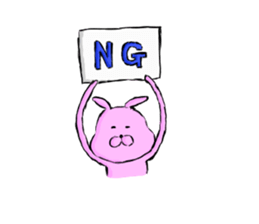 rabbit sticker -japanese- sticker #8928521