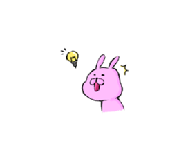 rabbit sticker -japanese- sticker #8928530