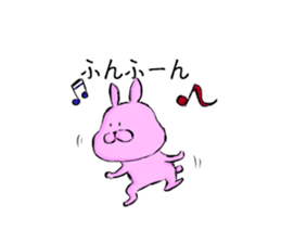 rabbit sticker -japanese- sticker #8928542