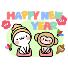 Winter set 2 of a marshmallow