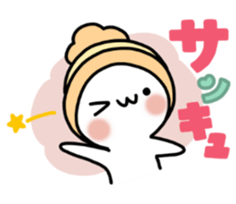 Winter set 2 of a marshmallow sticker #8928927