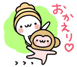 Winter set 2 of a marshmallow sticker #8928932