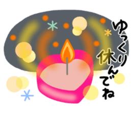 Winter set 2 of a marshmallow sticker #8928939