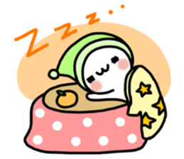 Winter set 2 of a marshmallow sticker #8928942