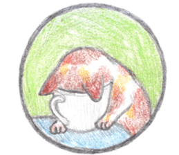 cat_circle sticker #8929238