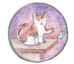 cat_circle sticker #8929250