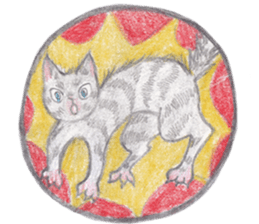 cat_circle sticker #8929252