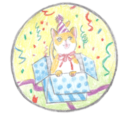 cat_circle sticker #8929257