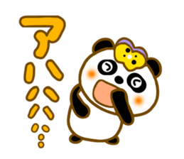 Viola flowers panda sticker #8929297