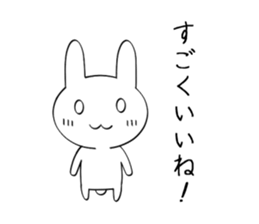 Yuru Rabbit Sticker sticker #8929806