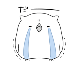 white owl sticker #8930230