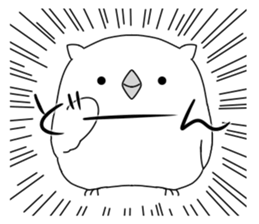 white owl sticker #8930239