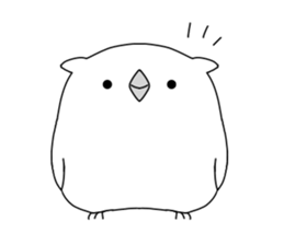white owl sticker #8930240