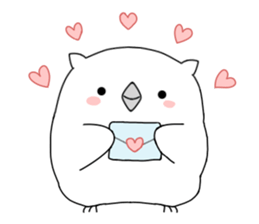 white owl sticker #8930259