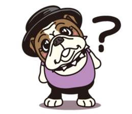 BullDog Surfer sticker #8930552