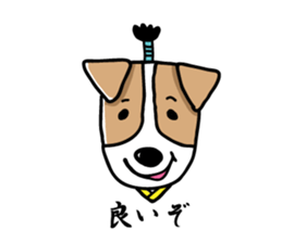 SAMURAI Jack Russell terrier FIN sticker #8930785