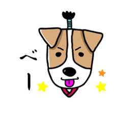SAMURAI Jack Russell terrier FIN sticker #8930797