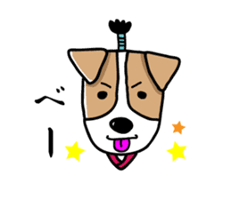 SAMURAI Jack Russell terrier FIN sticker #8930797