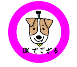 SAMURAI Jack Russell terrier FIN sticker #8930808