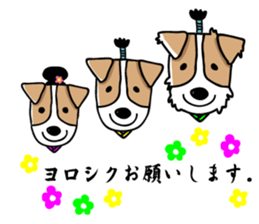 SAMURAI Jack Russell terrier FIN sticker #8930812