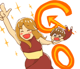 gentle elder sister and her brother sticker #8931426