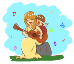 gentle elder sister and her brother sticker #8931434