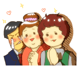 gentle elder sister and her brother sticker #8931445