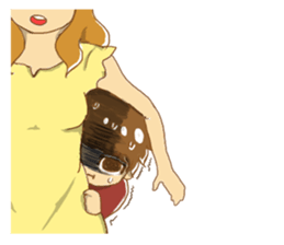 gentle elder sister and her brother sticker #8931455