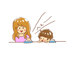 gentle elder sister and her brother sticker #8931459